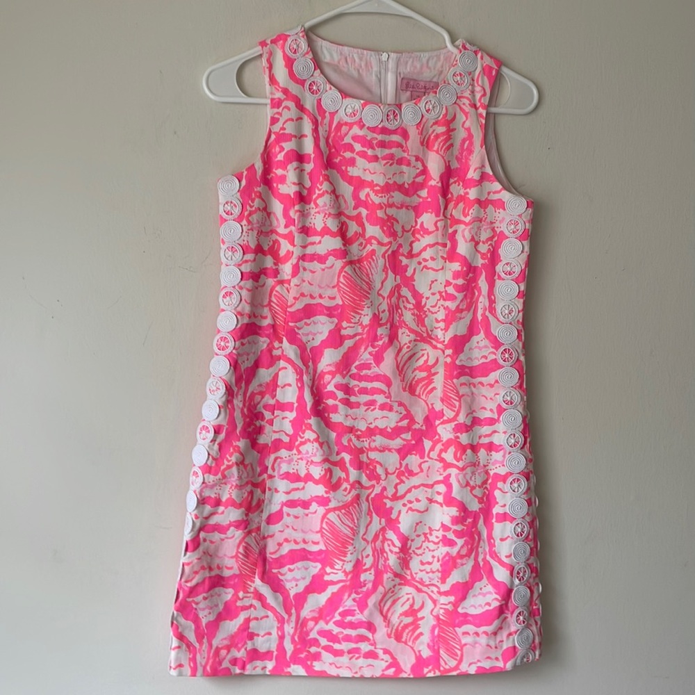 LILLY PULITZER PINK AND WHITE DRESS